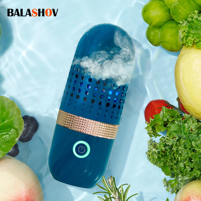 Portable Washing Capsules Vegetable Washers Fruit Machine Disinfection Food Purifier Disinfect Vegetables Disinfector Cleaner