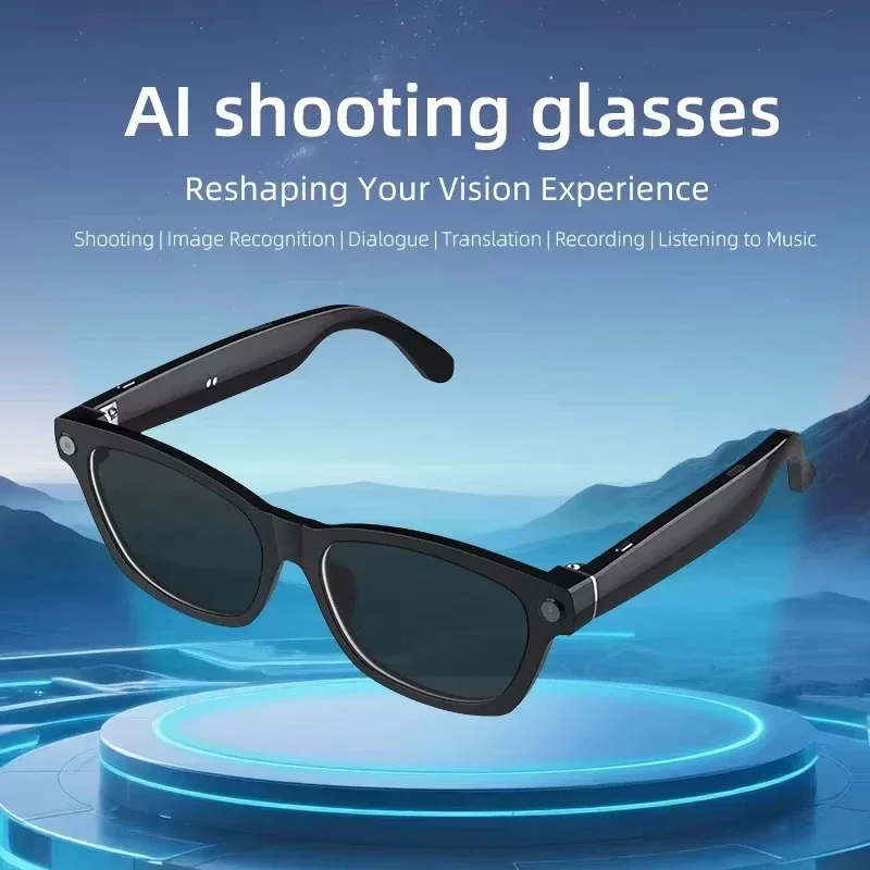 Lenovo 8MP HD Smart AI Glasses 4K Shooting Camera Photo Video Voice Call Translation Waterproof Bluetooth AI Motorcycle Glasses - Image 3