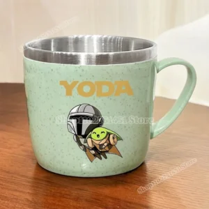 Stared Wared Water Bottles Cartoon Printing Women Men Cups Handle Coffee Milk Mug Tea Casual Drinking Cups for Home Office Gifts