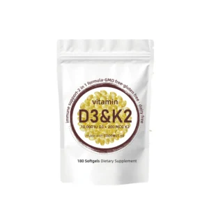 Vitamin D3&K2 Immune Support 2 in 1 Formula GMO 180 Softgels Dietary Supplement Made With Coconut Oil