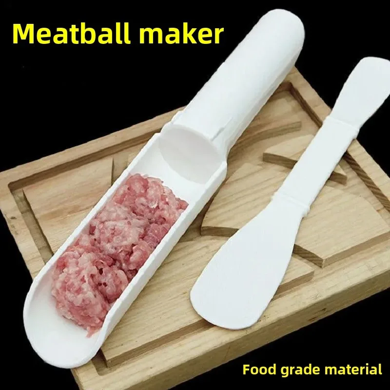 Meatball Maker–Dual-Sided Slider Tool, Large & Small Balls,Easy to Use & Clean, Smart Kitchen Gadget for Home,Hotel,Hot Pot