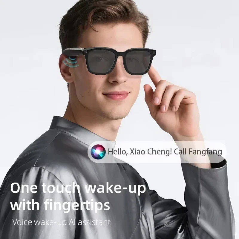 Lenovo 8MP HD Smart AI Glasses 4K Shooting Camera Photo Video Voice Call Translation Waterproof Bluetooth AI Motorcycle Glasses - Image 5