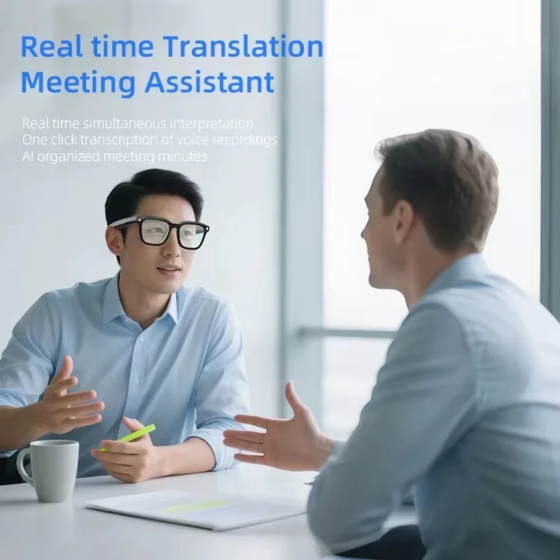 Lenovo 8MP HD Smart AI Glasses 4K Shooting Camera Photo Video Voice Call Translation Waterproof Bluetooth AI Motorcycle Glasses - Image 6