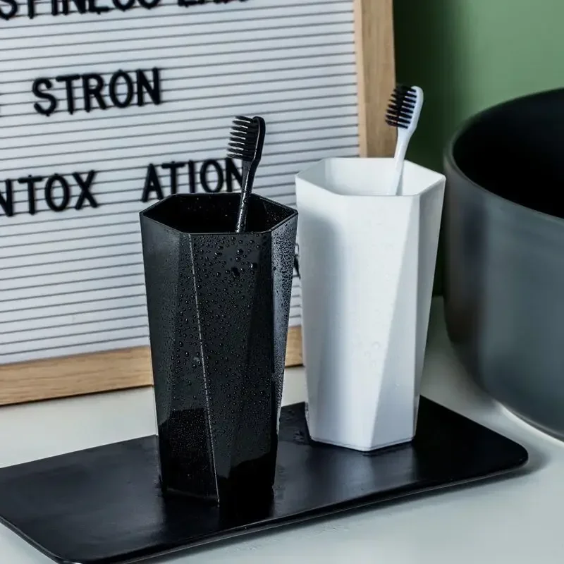 300ml Plastic Cup Toothbrush Holder Washing Drinking Home Bathroom Tooth Mug Drinkware Tools - Image 2